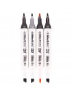 Набір скетч-маркерів Bavi BV800-48 48 кольорів спиртові двосторонні маркери 15 см