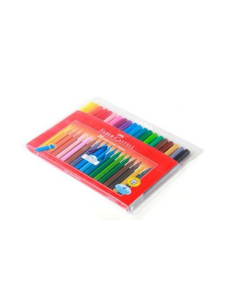 Фломастери Faber-Castell Grip 20 кольорів тригранні