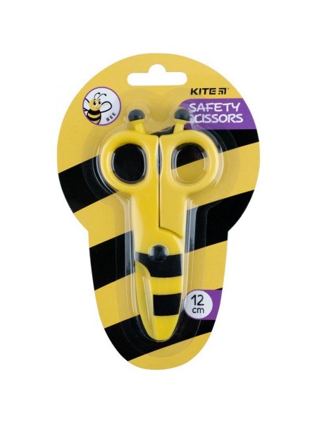 Пластикові безпечні ножиці MiC Бджілка (K22-008-01)