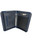 Ділова папка для документів зі шкіри Portfolio Синій (Port1021 navy flotar)