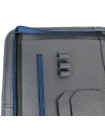 Ділова папка для документів зі шкіри Portfolio Синій (Port1021 navy flotar)