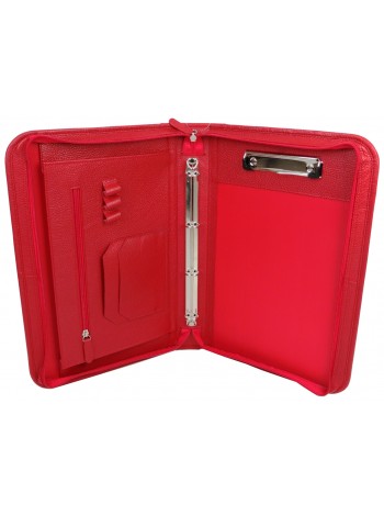 Ділова папка для документів зі шкіри Portfolio Червоний (Port1021 red flotar)