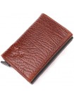 Візитниця з натуральної грубозернистої шкіри KARYA 20979 Коричневий