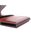 Візитниця з натуральної грубозернистої шкіри KARYA 20979 Коричневий