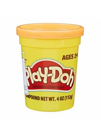 Баночка пластиліну Play-Doh жовтогарячий B6756 (2000904596577)