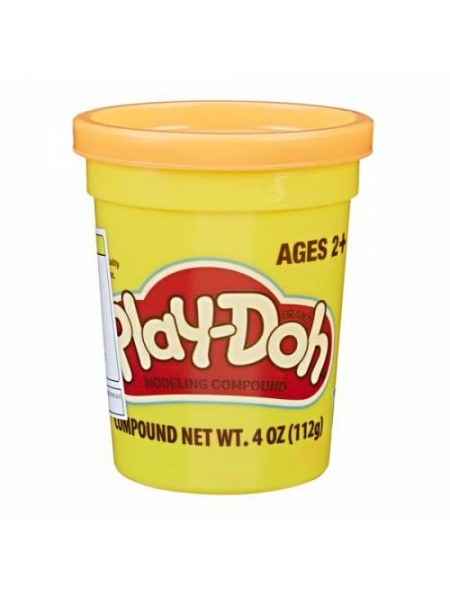 Баночка пластиліну Play-Doh жовтогарячий B6756 (2000904596577)