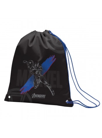 Сумка для обуви YES SB-10 Marvel.Avengers черный (554684)