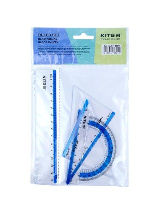 Набір лінійок Ruler Set блакитний Kite (K17-280-07)