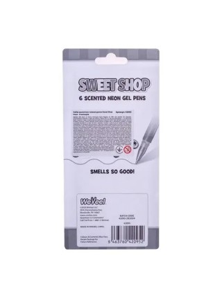 Набір ароматних гелевих ручок Sweet Shop Неон 6 кольорів (42095)