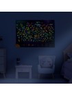 Карта неба світна в темряві Mine Зоряна подорож А1 59х84 см Різнобарвний (hub_leqife)