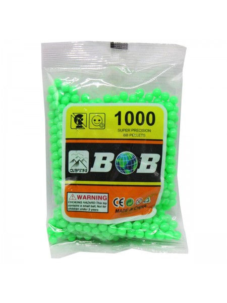 Кульки для зброї 1000 шт зелений MIC (CB-1000L)