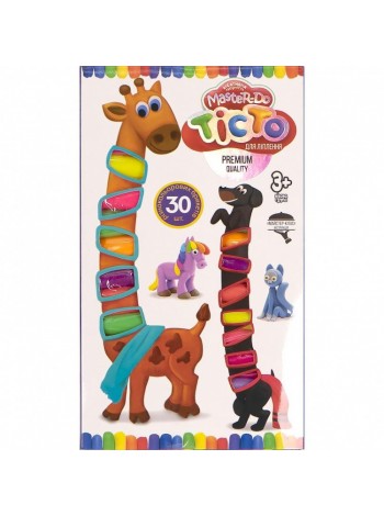 Творчий набір маса для ліплення самозастигна Master-Do Super Clay 30 кольорів (hub_h8f67g)