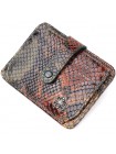 Візитниця з натуральної фактурної шкіри під змію KARYA 20958 Різнобарвний