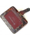 Візитниця з натуральної фактурної шкіри під змію KARYA 20958 Різнобарвний