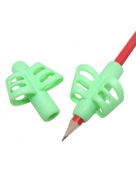 Тримач насадка на ручку для корекції листа SUNROZ навчальний тренажер для формування почерку M1 Зелений