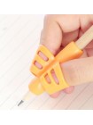 Тримач насадка на ручку для корекції письма SUNROZ навчальний тренажер для формування почерку M3 Жовтогарячий