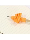 Тримач насадка на ручку для корекції письма SUNROZ навчальний тренажер для формування почерку M3 Жовтогарячий