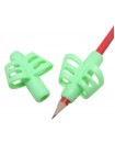 Тримач насадка на ручку для корекції листа SUNROZ навчальний тренажер для формування почерку M2 Зелений