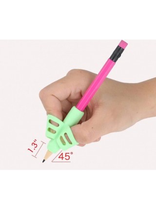 Тримач насадка на ручку для корекції листа SUNROZ навчальний тренажер для формування почерку M2 Зелений