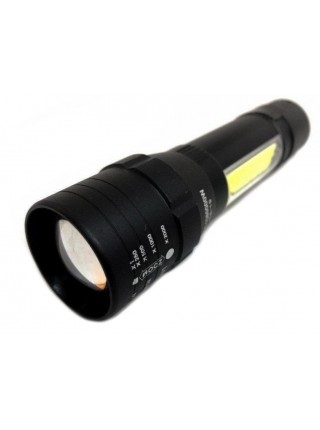 Ліхтарик портативний акумуляторний із кріпленням BL-Т6-19 з USB 5384, чорний