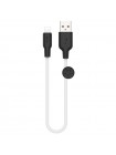 Дата кабель Hoco X21 Plus Silicone Lightning Cable (0.25m) (black white) 880250