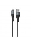 Дата кабель Hoco X38 Cool MicroUSB (1m) (Чорний) 872280