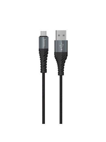 Дата кабель Hoco X38 Cool MicroUSB (1m) (Чорний) 872280