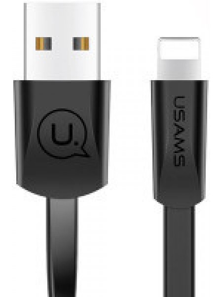Дата кабель USAMS US-SJ199 USB to Lightning 2A (1.2m) (Чорний) 682900