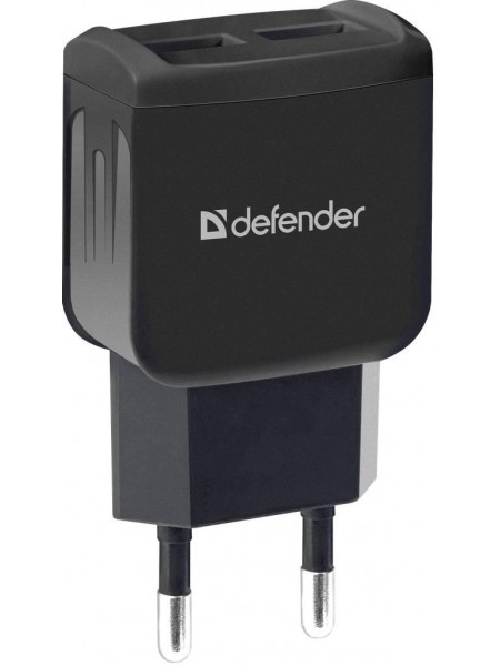 Мережевий зарядний пристрій Defender UPC-21 2xUSB,5V/2.1А Кабель microUSB (83581) (6514097)