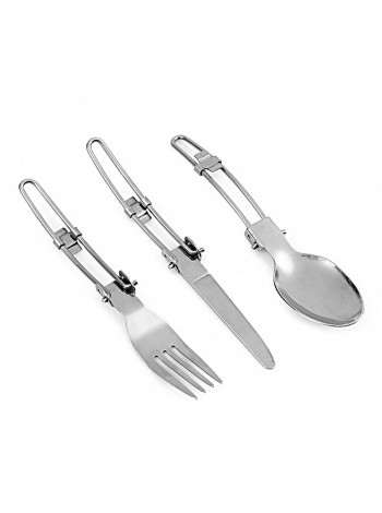 Туристичний складаний набір Lesko 3 в 1 Metal