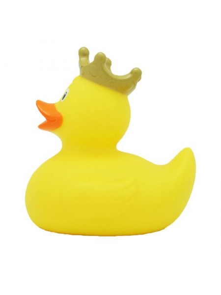 Качечка гумова LiLaLu FunnyDucks Жовта в короні (Кучений Король) L1925