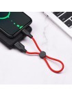 Дата кабель Hoco X21 Plus Silicone Lightning Cable (0.25m) (Black / Red) 931822