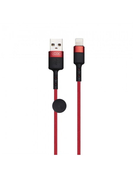 Кабель USB XO NB117 USB — Lightning Червоно-Чорний