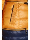 Пуховик Bona 6001-6 XL Гірчиця-синій