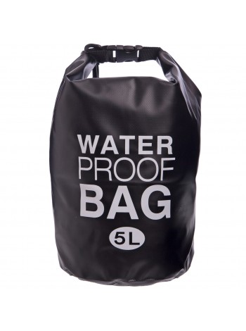 Водонепроникний гермомішок із плечовим ременем SP-Sport Waterproof Bag 5 л TY-6878-5 Чорний