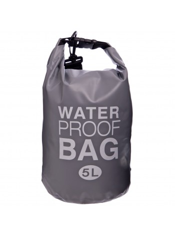 Водонепроникний гермомішок із плечовим ременем SP-Sport Waterproof Bag 5 л TY-6878-5 Сірий
