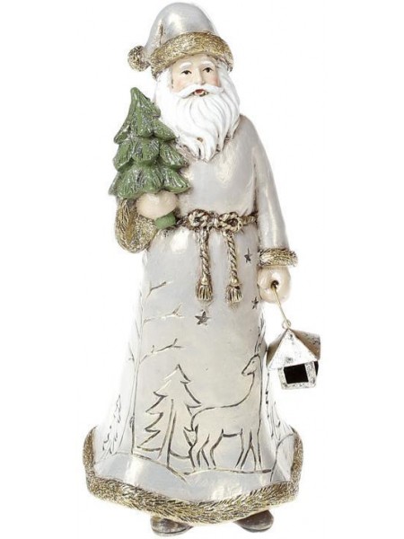 Статуетка Santa з ялинкою 22 см, шампань Bona DP43009