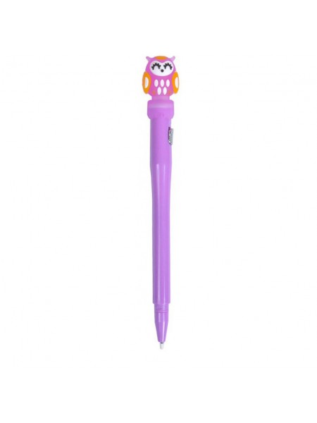 Ручка гелева Bambi Сова GP-1099 світиться Фіолетовий