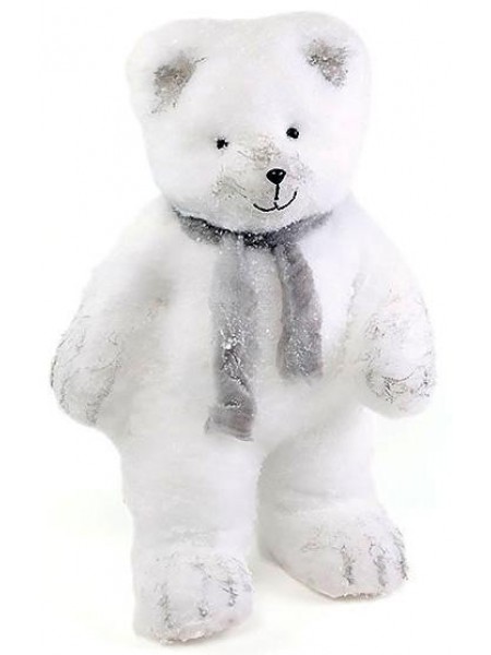 Декоративна новорічна іграшка під ялинку Ведмідь у шарфику Bona DP42684