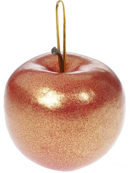 Набір підвісок із 6 шт Яблуко 6.5 см червоне золото Bona DP73713