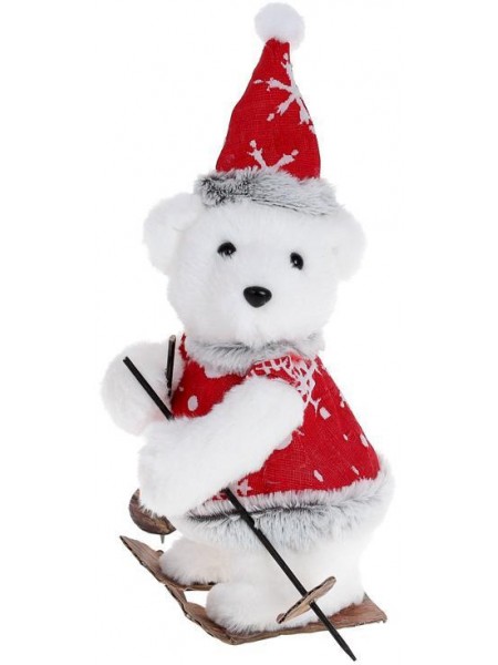 Інтер'єрна новорічна іграшка Мішутка лижник 26 см Bona DP114227