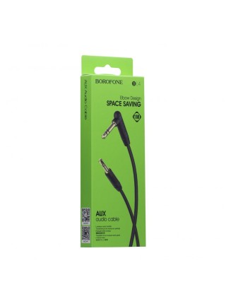 Аудіокабель Borofone BL4 Aux 3.5mm to Aux 3.5mm Чорний