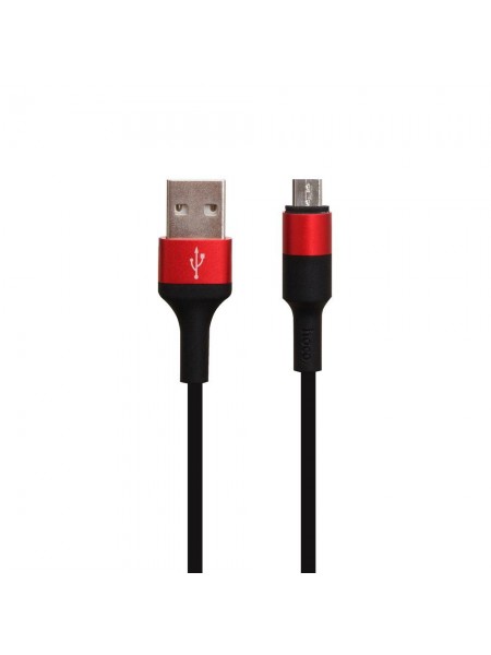 Кабель USB Hoco X26 Xpress Charging USB — Micro USB Чорно-Червоний