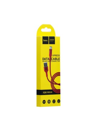 Кабель USB Hoco X26 Xpress Charging USB — Micro USB Червоний