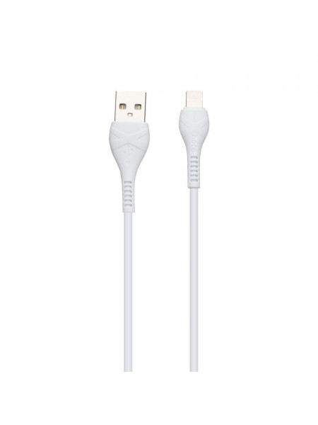 Кабель USB Hoco X37 Cool Power Charging USB — Lightning 2,4 А Білий
