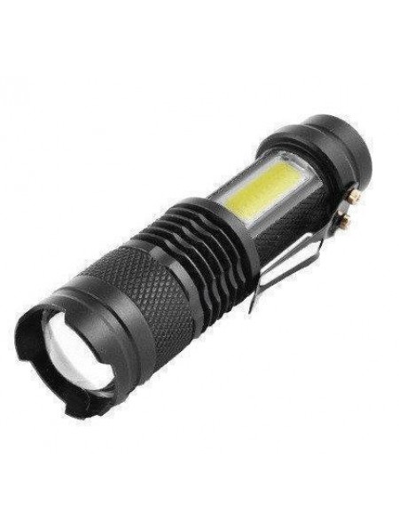 Ліхтарик тактичний ручний ліхтар акумуляторний у футлярі із зарядкою від USB POLICE BL-525 Black