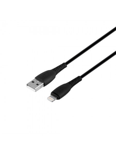 Кабель USB XO NB-P163 2.4A USB — Lightning Чорний