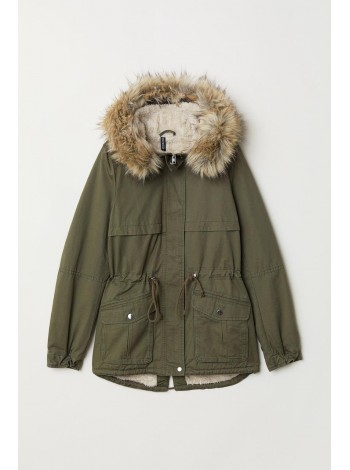 Жіноча парка H&M 32 хакі 6501228
