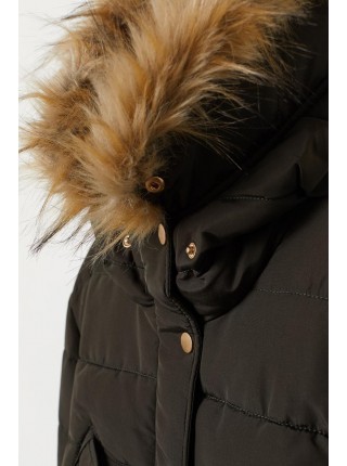 Жіноча куртка Зимова H&M 34 хакі 112637935