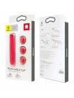 Магнітний органайзер тримач для дротів Baseus Peas Cable Clip ACWDJ-09 Червоний